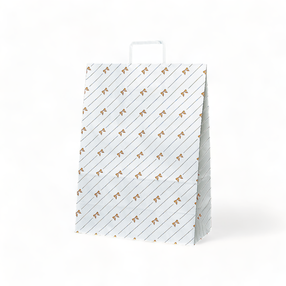 ラッピーバッグ　No.１　リボンストライプ