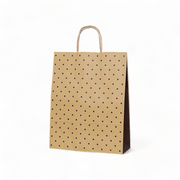 ラッピーバッグ　No.２　水玉茶