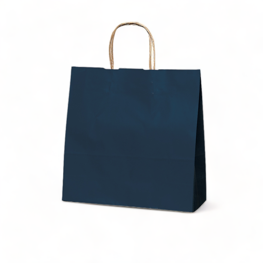 ラッピーバッグ　No.３　ブルー　丸紐