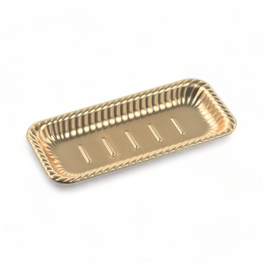 ティアラ角皿29-14 本体 金 (285×135×27mm)