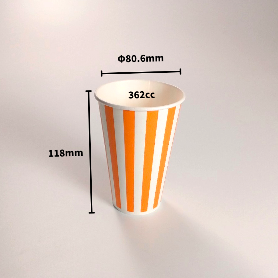 紙コップ SCM-360PP ストライプ 12オンス
