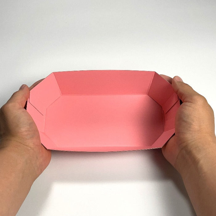 紙トレー14号 ピンク (220×125×50mm)