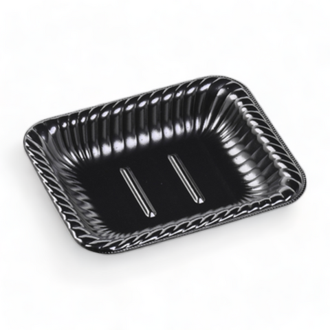 ティアラ角皿17-14 本体 エコ黒 (169×141×27mm)