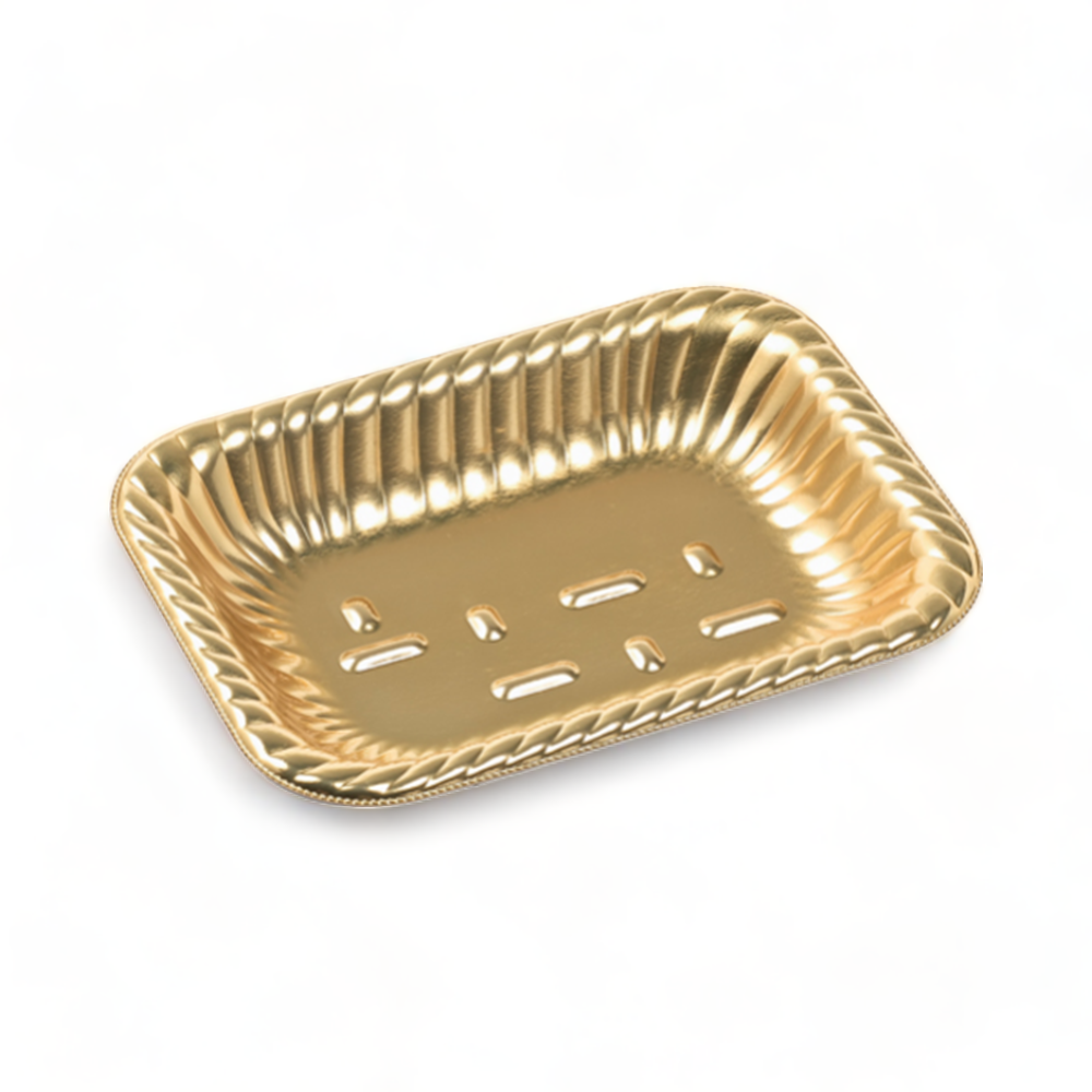 ティアラ角皿A15-30 本体 金 (196×147×30mm)