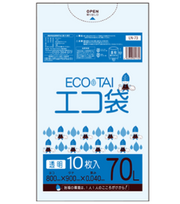 ゴミ袋　透明　10枚入（70ℓ）