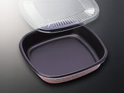 寿司容器 寿司桶折-2 桃山 黒 (ボ) 蓋付