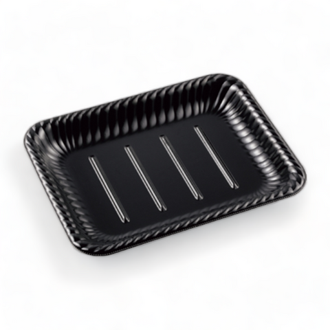 ティアラ角皿25-19 本体 エコ黒 (246×191×27mm)