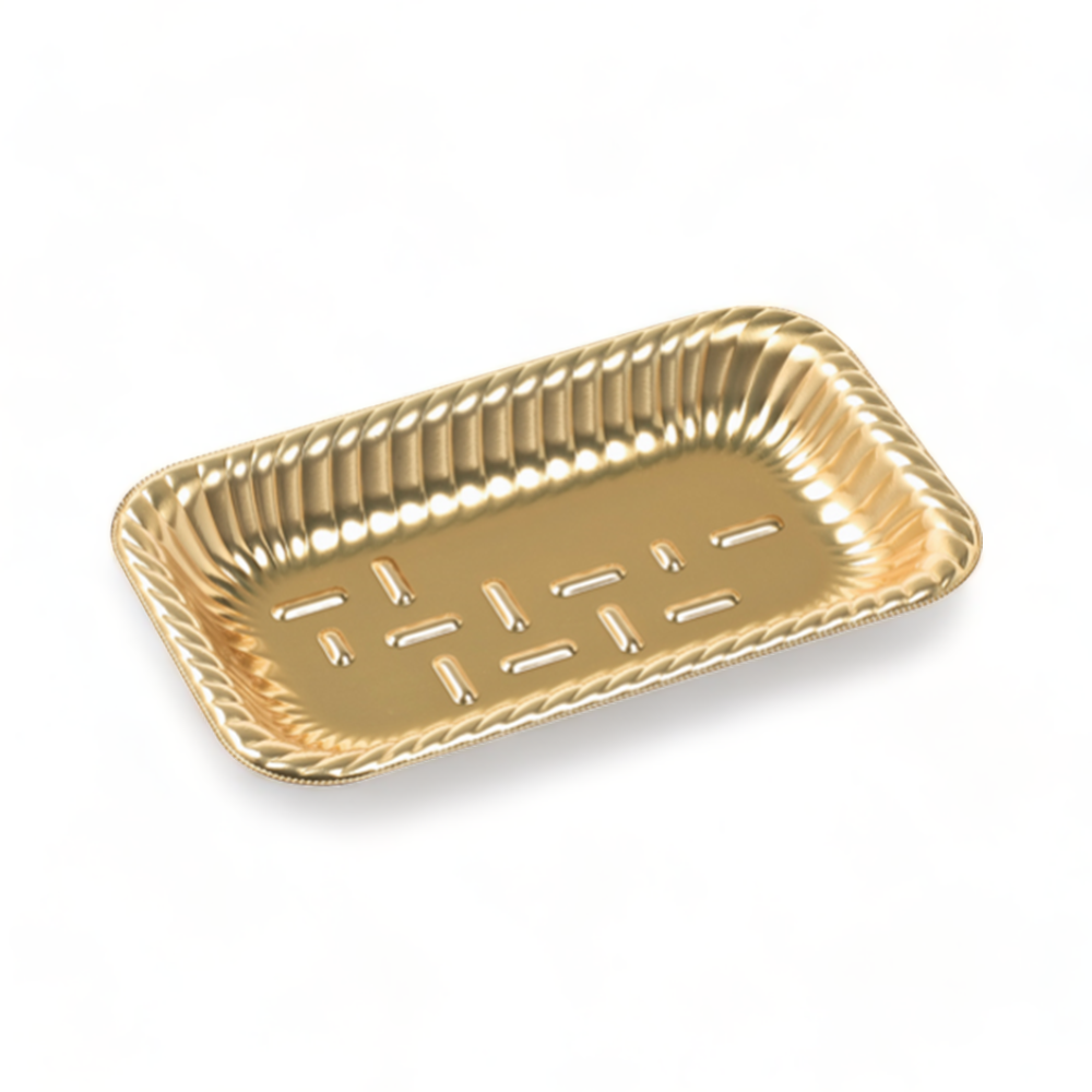 ティアラ角皿Y15-30 本体 金 (248×150×30mm)