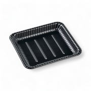 MFPティアラ角皿25-22本体 D黒W (246×221×27mm)