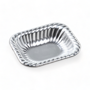 ティアラ角皿V12-30 本体 銀 (148×120×30mm)