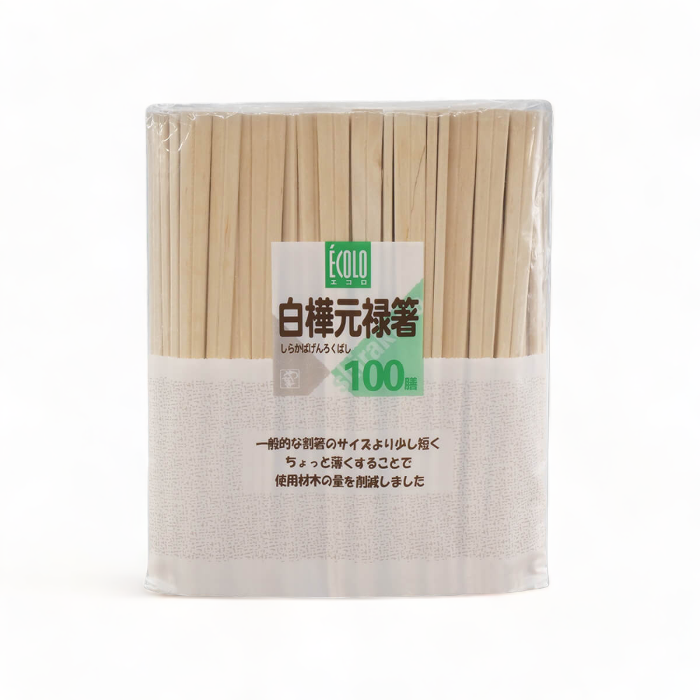 白樺元禄箸100膳　裸