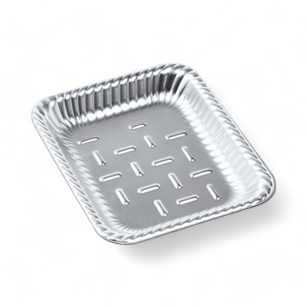 ティアラ角皿A24-30 本体 銀 (240×196×30mm)