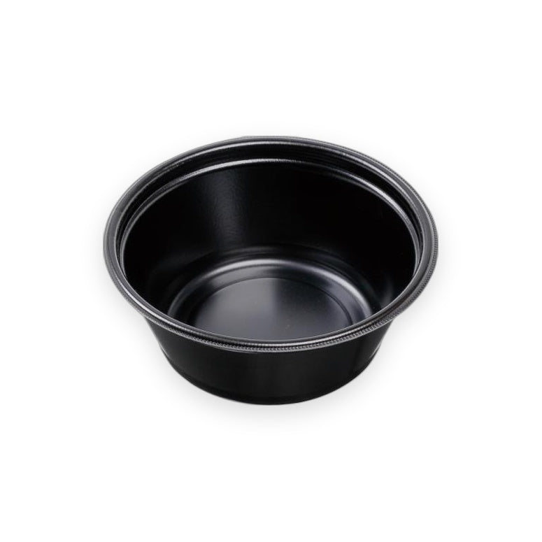 麺容器 DLV麺20(78)本体 黒W 196×196×78mm 50枚