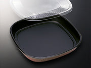 寿司容器 寿司桶折-5 桃山 黒 (ボ) 蓋付