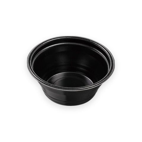 麺容器 DLV麺丼16(68)MFP 黒W 160×160×68mm 50枚