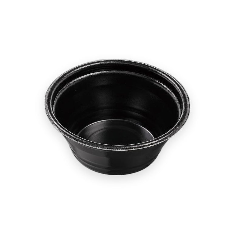 麺容器 DLV麺丼16(68)MFP 黒W 160×160×68mm 50枚