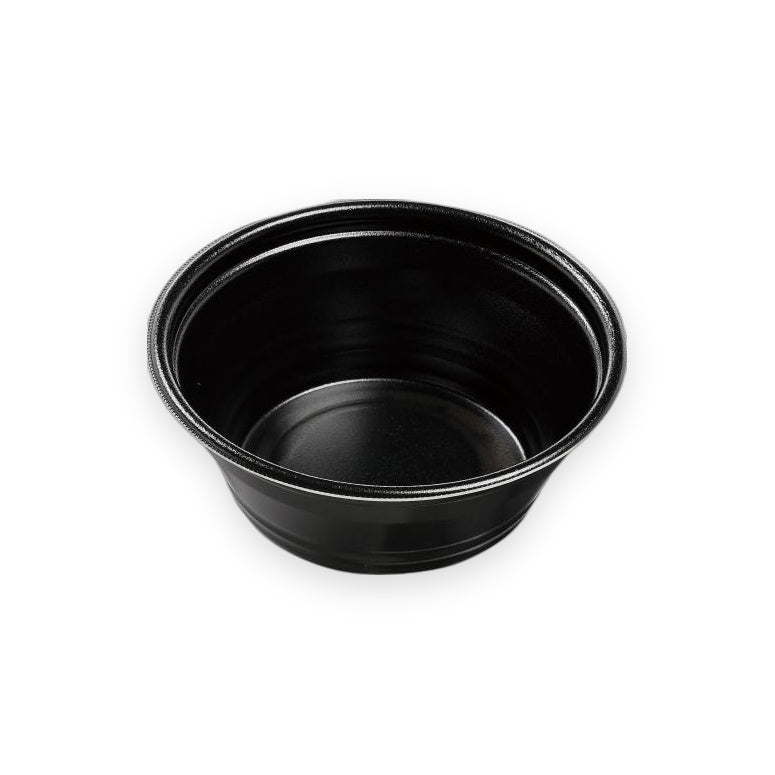 麺容器 DLV麺丼19(73)MFP 黒W 188×188×73mm 50枚