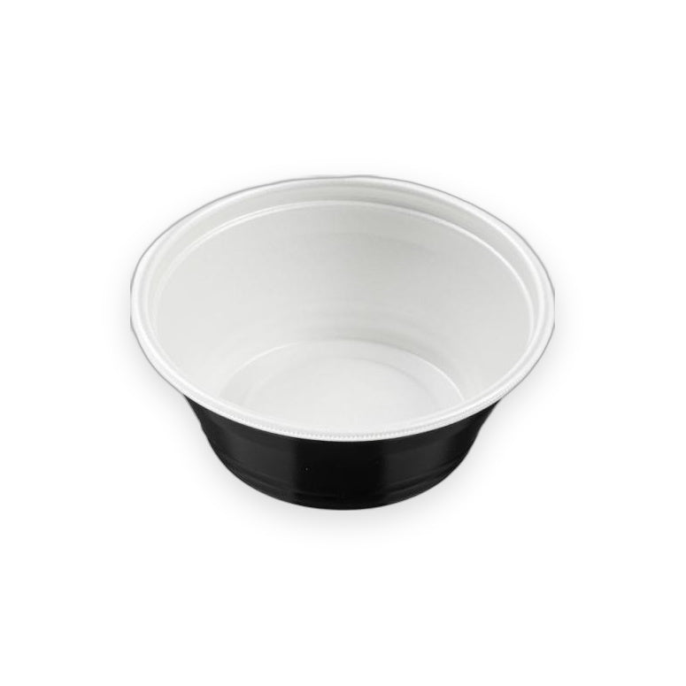 麺容器 DLV麺丼20(78)MFP 白黒 196×196×78mm 50枚