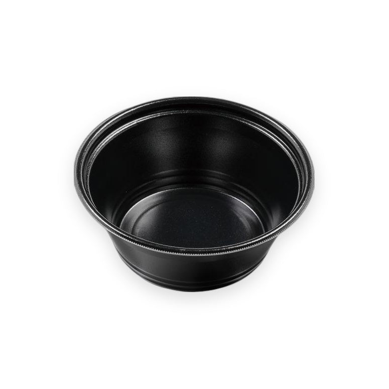 麺容器 DLV麺丼23(90)MFP 黒W 225×225×90mm 50枚
