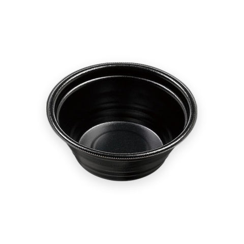 麺容器 DLV麺丼15(58)MFP 黒W 145×145×58mm 50枚