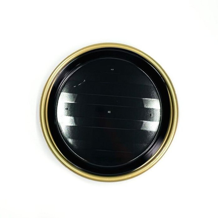 にぎり約40～50貫用　新5人桶  金フチ黒 本体 φ367×45ｍｍ（蓋別売）