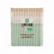 白樺元禄箸 100膳　袋入