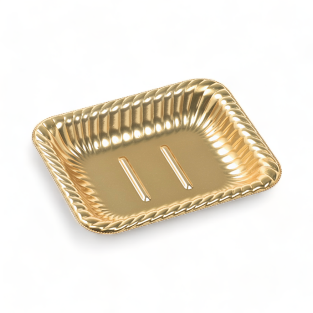 ティアラ角皿17-14 本体 金 (169×141×27mm)