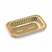 ティアラ角皿A12-30 本体 金 (196×120×30mm)