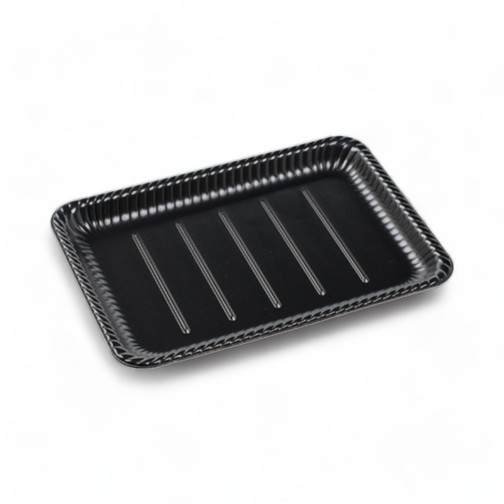 ティアラ角皿36-26 本体 エコ黒 (358×257×27mm)