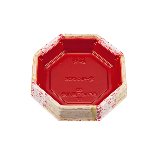 弁当容器 BFハカマ集八角17 花風月本体（N）