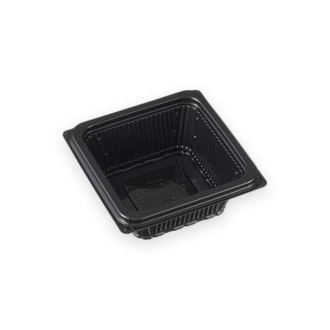テイクアウト容器 DLV角12-12(47)MSD 黒 118×118×47mm 50枚