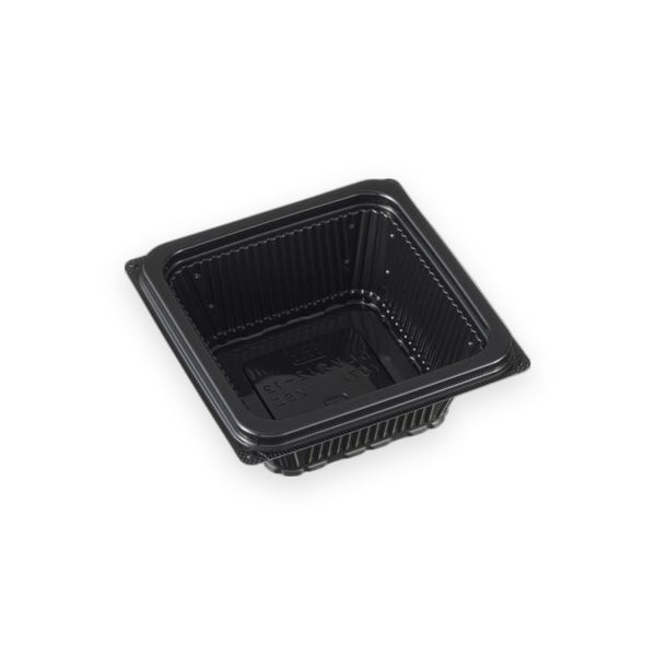 テイクアウト容器 DLV角12-12(47)MSD 黒 118×118×47mm 50枚