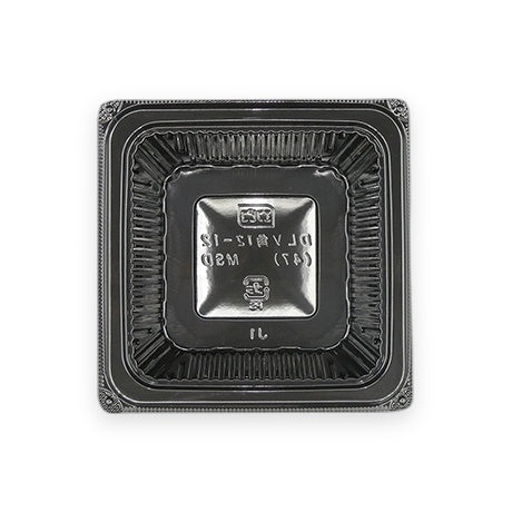 テイクアウト容器 DLV角12-12(47)MSD 黒 118×118×47mm 50枚