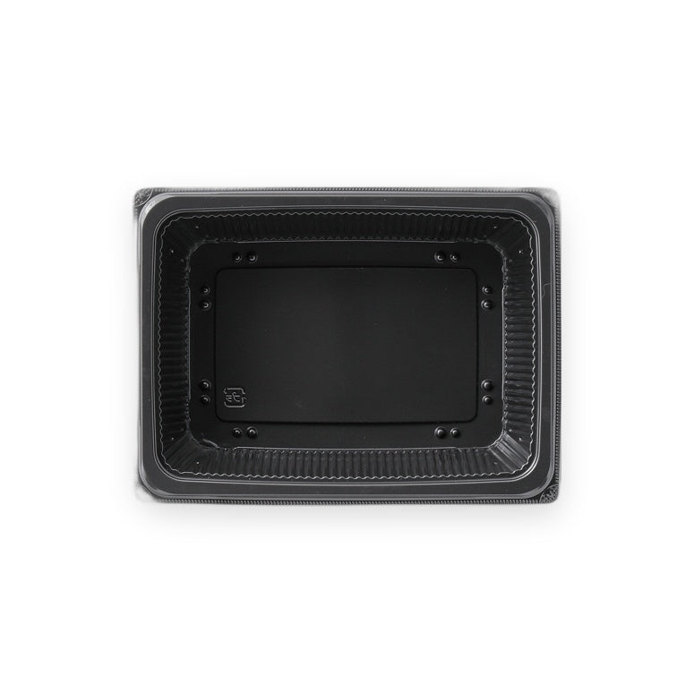 テイクアウト容器 DLV角19-14R(55)MSD 黒 193×144×55mm 50枚