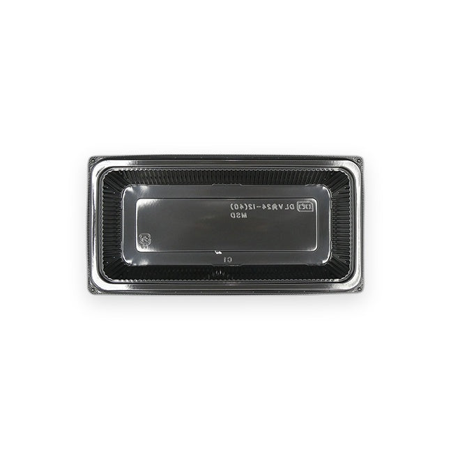テイクアウト容器 DLV角24-12(40)MSD 黒 240×120×40mm 50枚