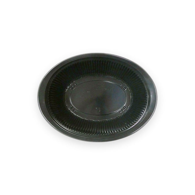 テイクアウト容器 DLV楕円24-18(60)MSD 黒 243×181×60mm 50枚
