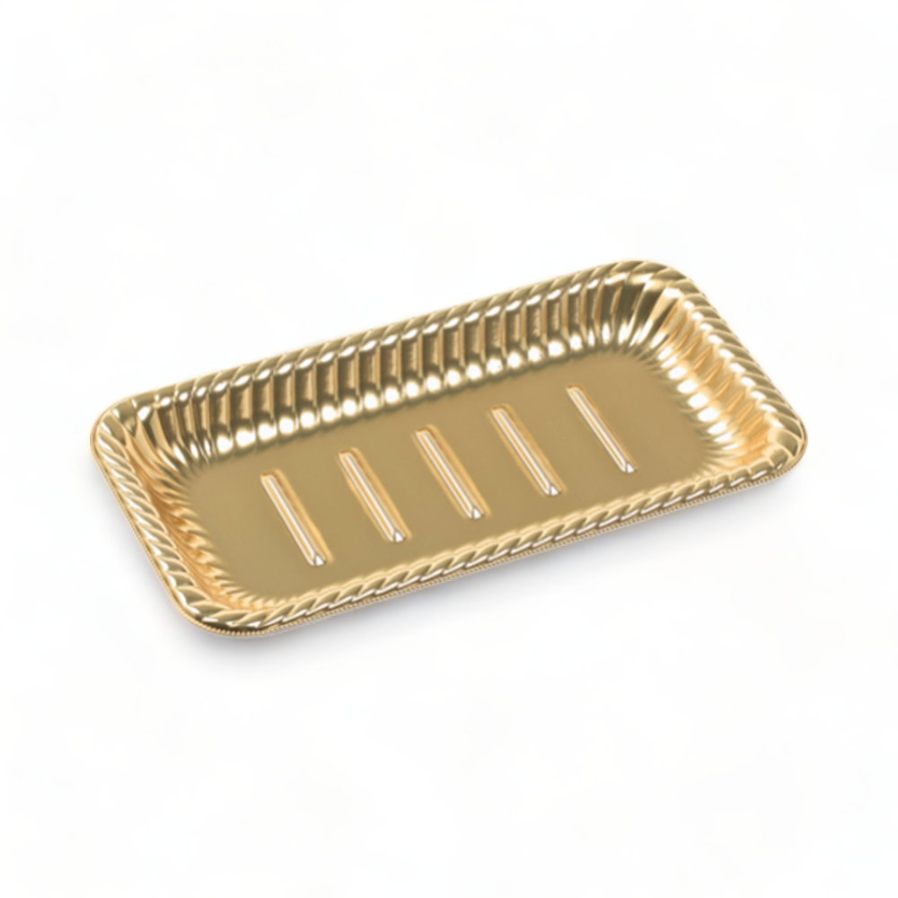 ティアラ角皿29-15 本体 金 (285×155×27mm)