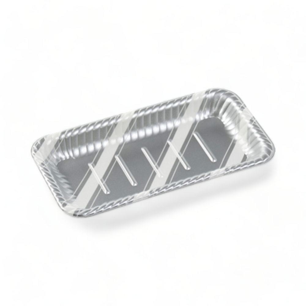 MFPティアラ角皿29-15 スラン銀 (285×155×27mm)