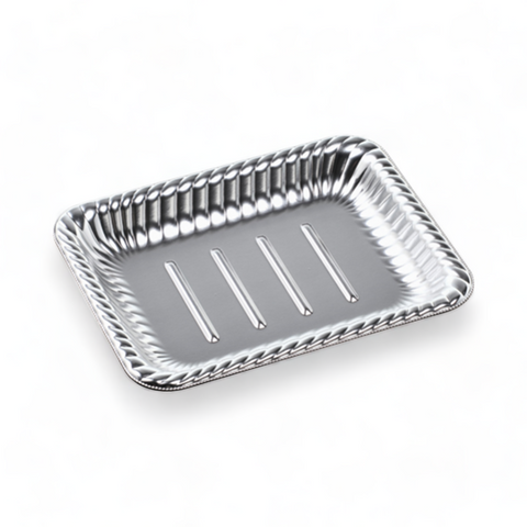 ティアラ角皿22-17 本体 銀 (219×171×27mm)