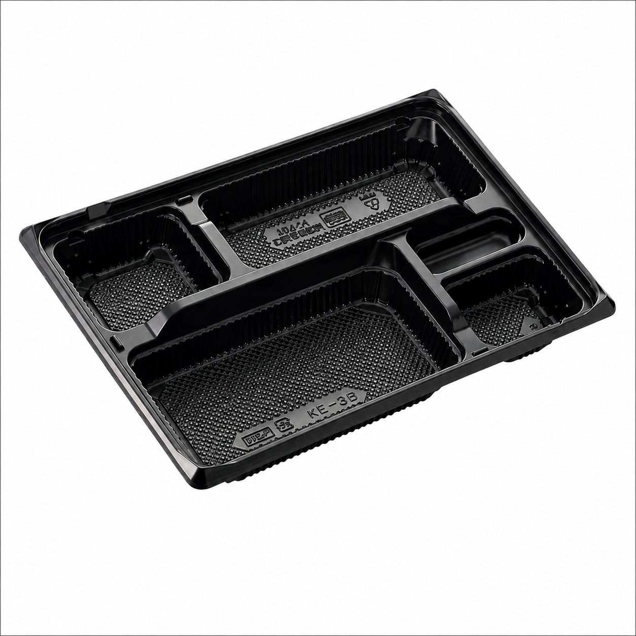 弁当容器 KE-3B黒本体 264×197×37mm 50枚