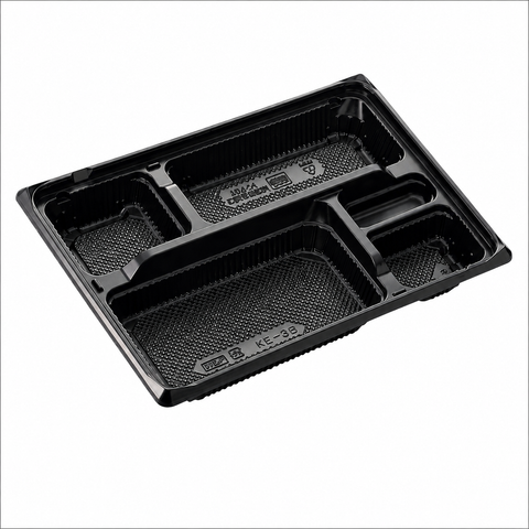 弁当容器 KE-3B黒本体 264×197×37mm 50枚