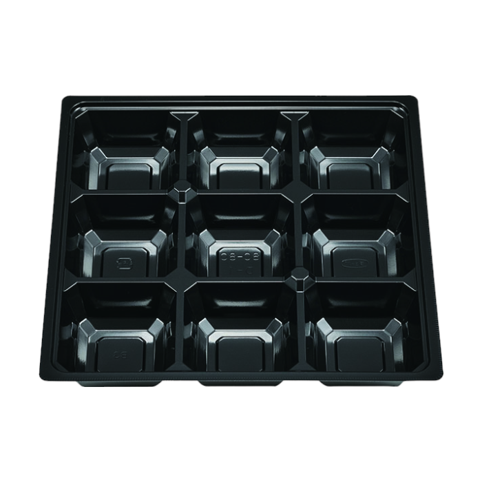 MSD中仕切 80-80 D-1 黒 (240×240×36mm)