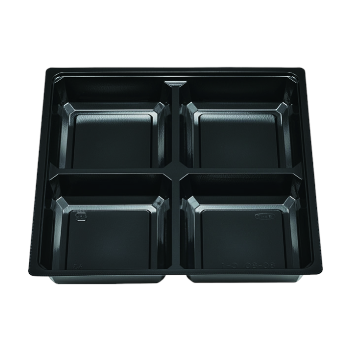 MSD中仕切 80-80 C-1 黒 (240×240×36mm)