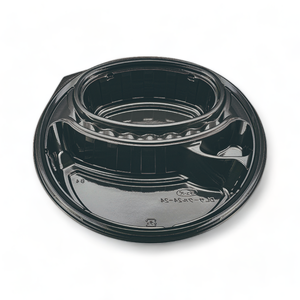 DLサークル24-24 黒 蓋別売 (235×235×50mm)