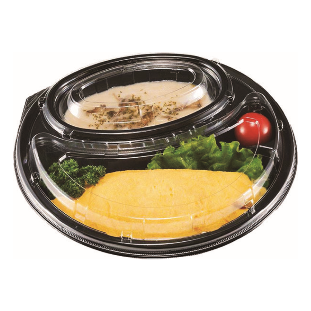 DLサークル24-24 黒 蓋別売 (235×235×50mm)