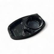 DLオーバル26-18 黒 蓋別売 (260×175×40mm)