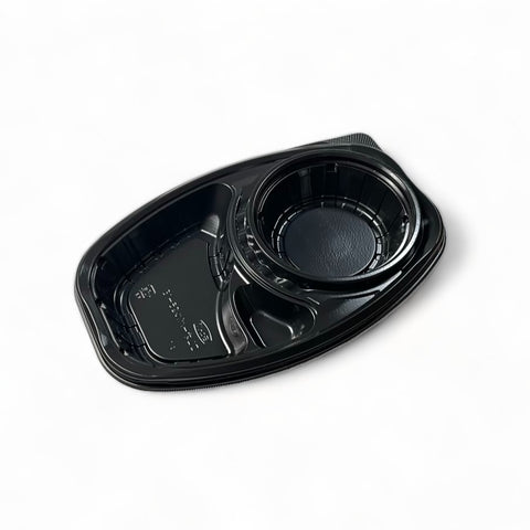 DLオーバル26-18 黒 蓋別売 (260×175×40mm)