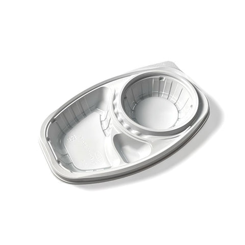 DLオーバル26-18 白 本体 蓋別売 (260×175×40mm)