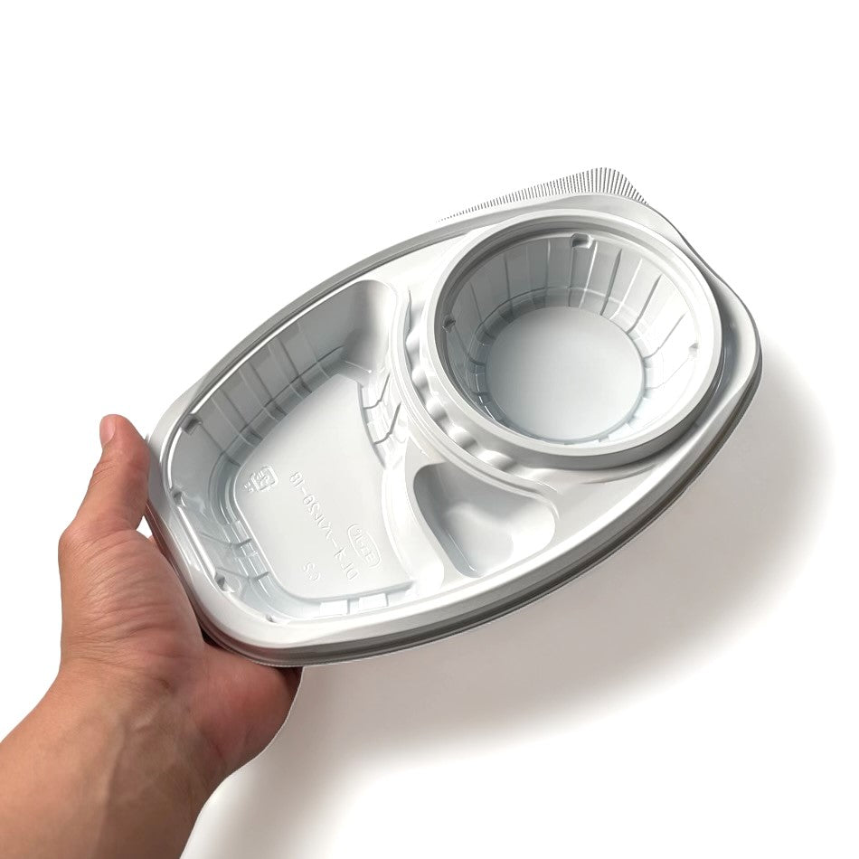 DLオーバル26-18 白 本体 蓋別売 (260×175×40mm)