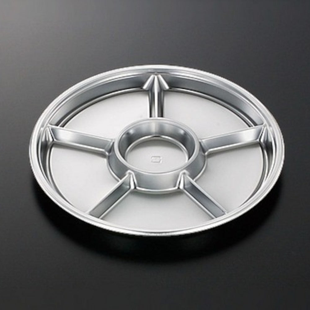 オードブル容器 DXPD 丸 35-6 SV-BK 身